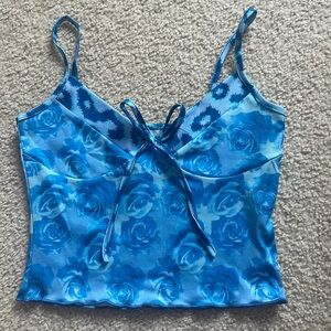 Blue Floral Tank